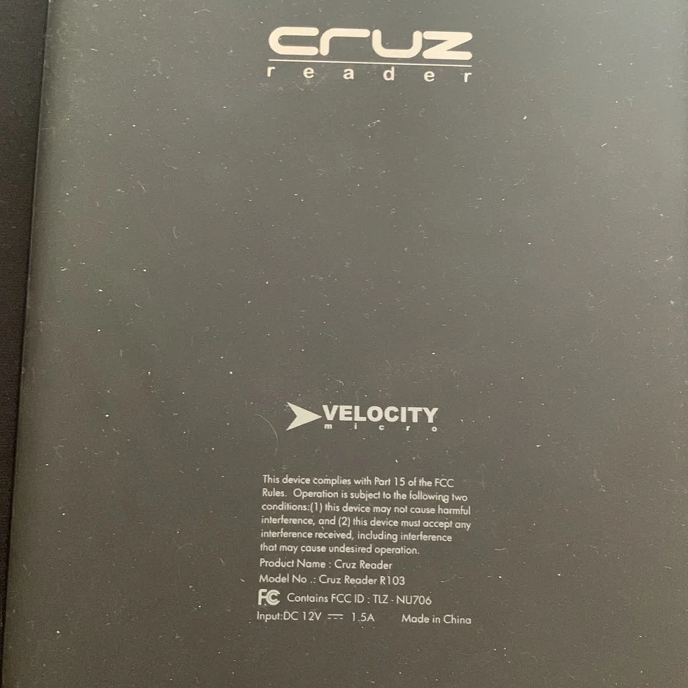 Cruz reader with cover and stand